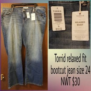Torrid relaxes fit bootcut jean NWT